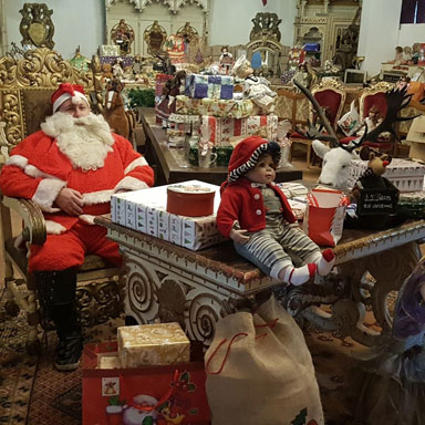 Der Werkstatt vom Weihnachtsmann im Heritagehotel Königreich Romkerhall